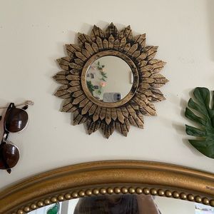 Gold wall mirror NWT